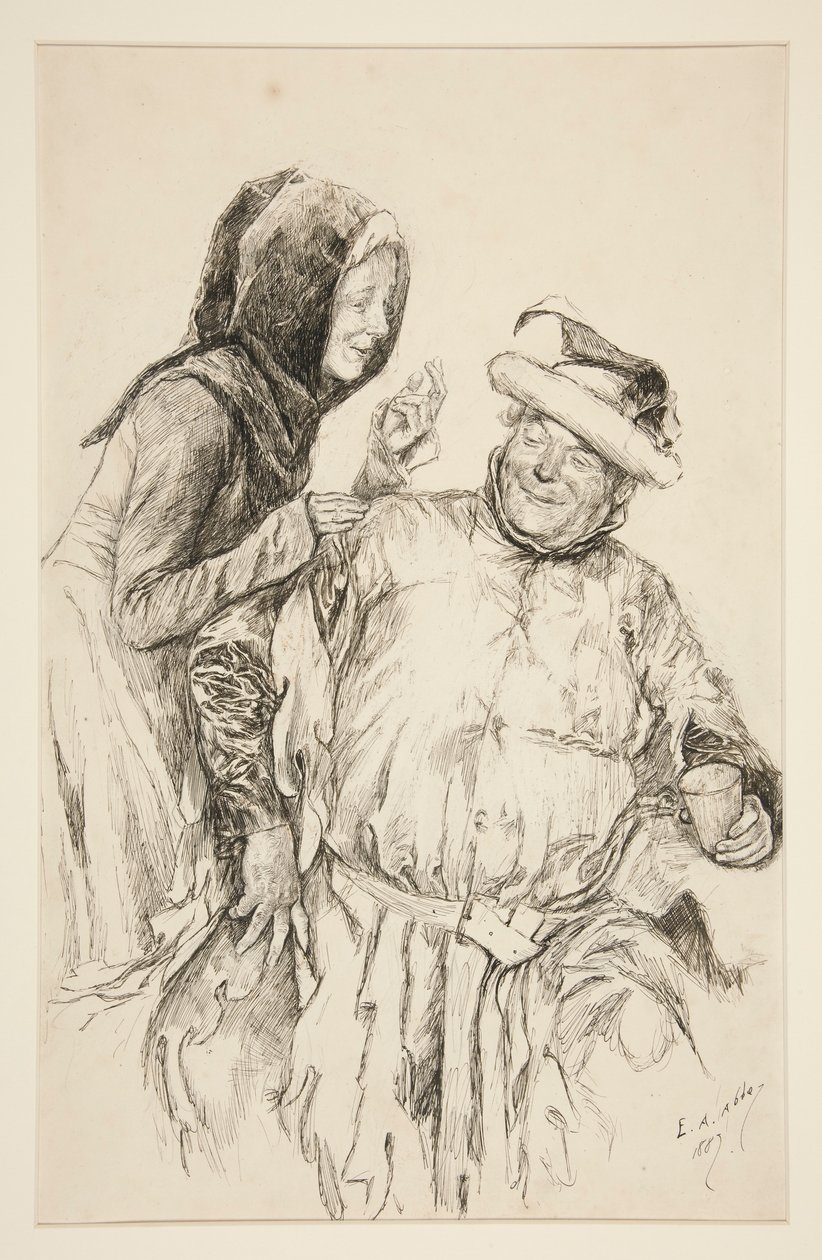 Pani szybko: autorstwa Edwin Austin Abbey