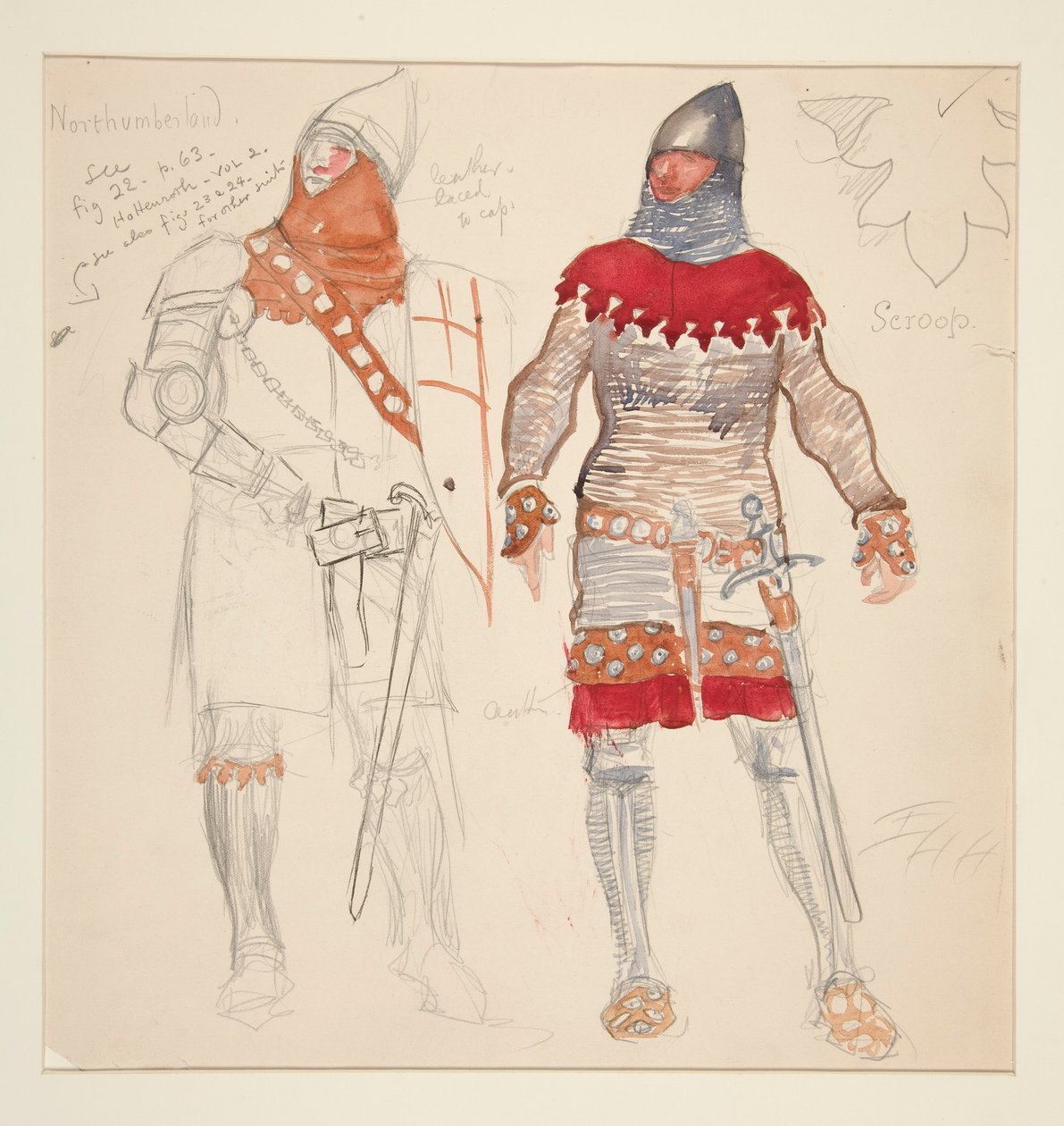 Northumberland Men, szkic kostiumu dla Henry