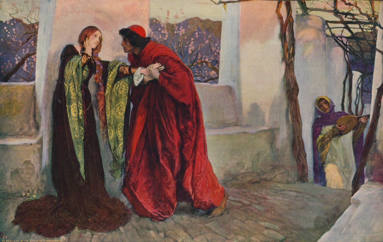 O Pani Kopalnia, gdzie wędrujesz, 1899, c1915 autorstwa Edwin Austin Abbey