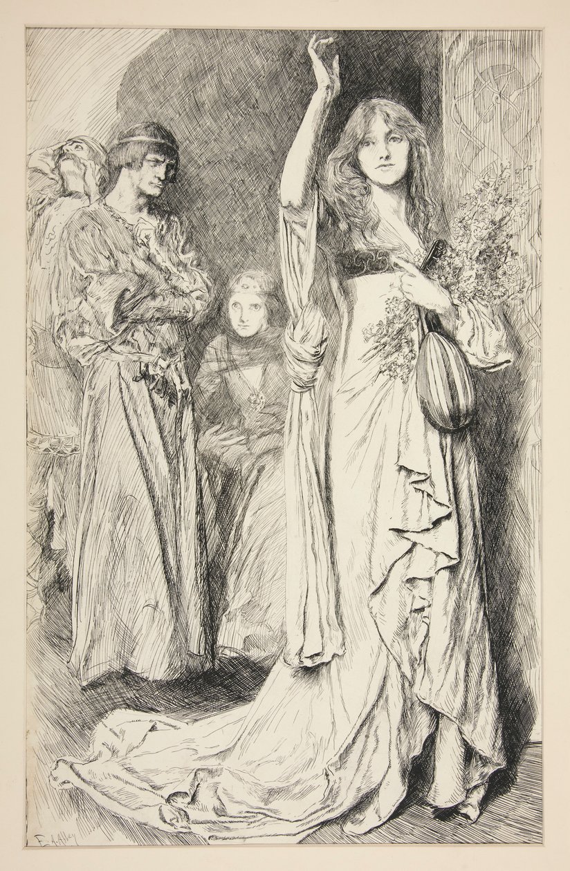 Ofelia: autorstwa Edwin Austin Abbey