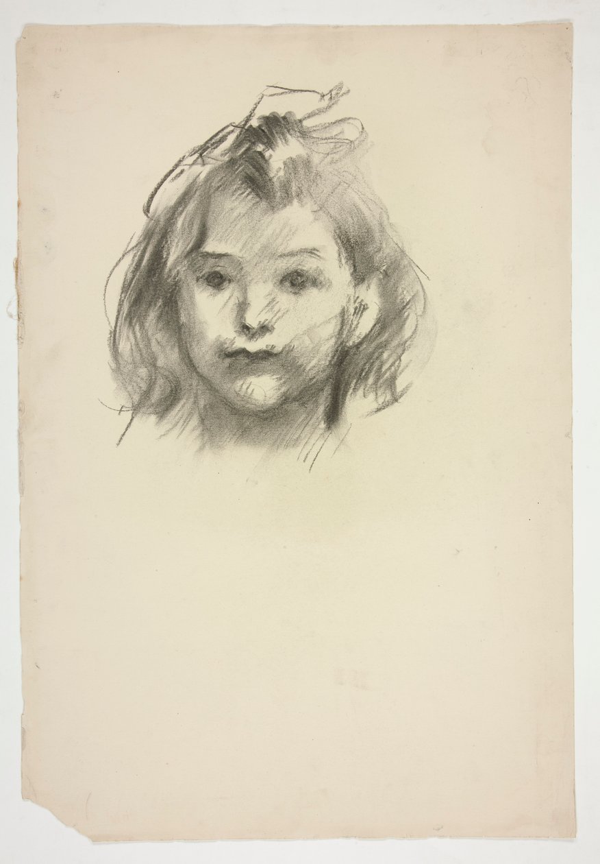 Portret dziewczyny (niezidentyfikowana opiekunka) autorstwa Edwin Austin Abbey