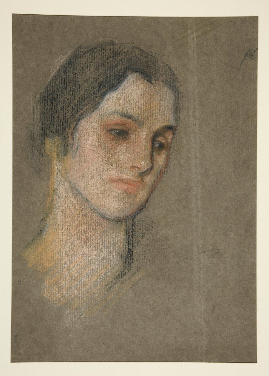 Portret niezidentyfikowanej kobiety autorstwa Edwin Austin Abbey