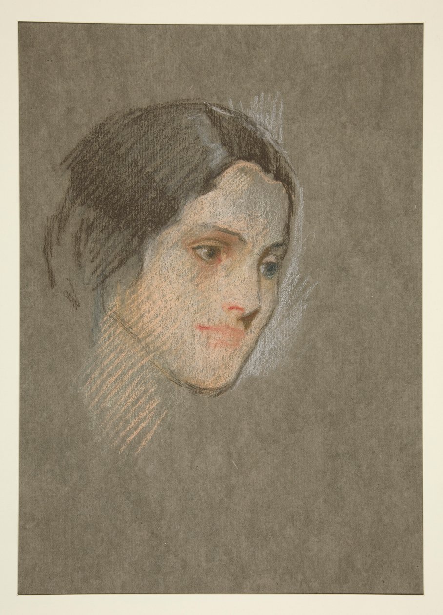 Portret niezidentyfikowanej kobiety autorstwa Edwin Austin Abbey