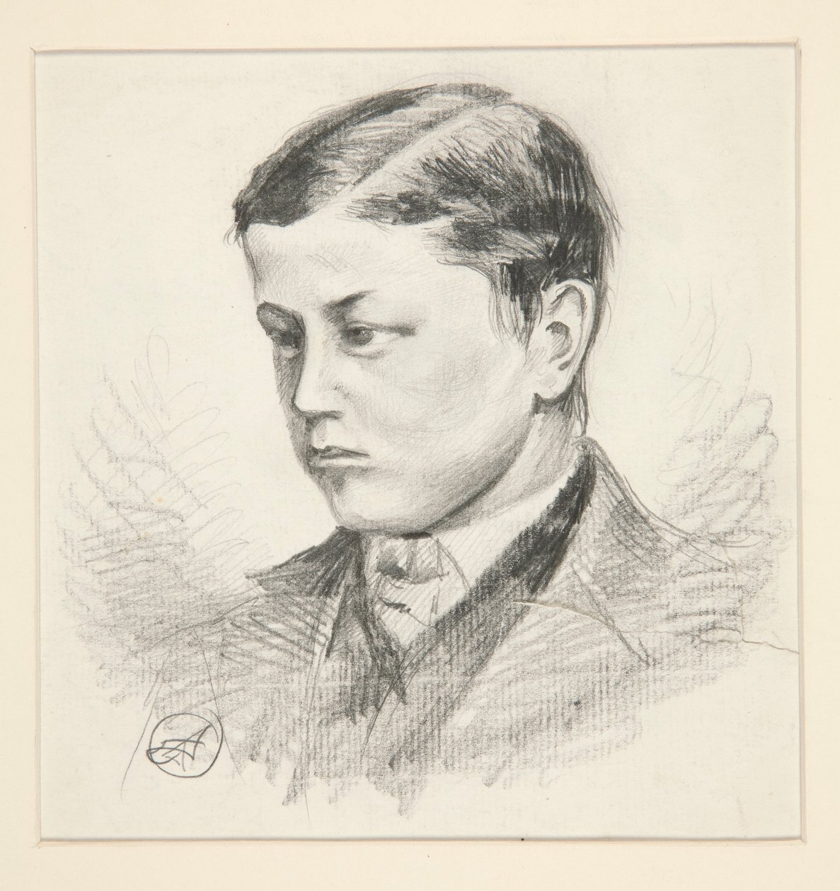 Portret niezidentyfikowanego młodego chłopca autorstwa Edwin Austin Abbey