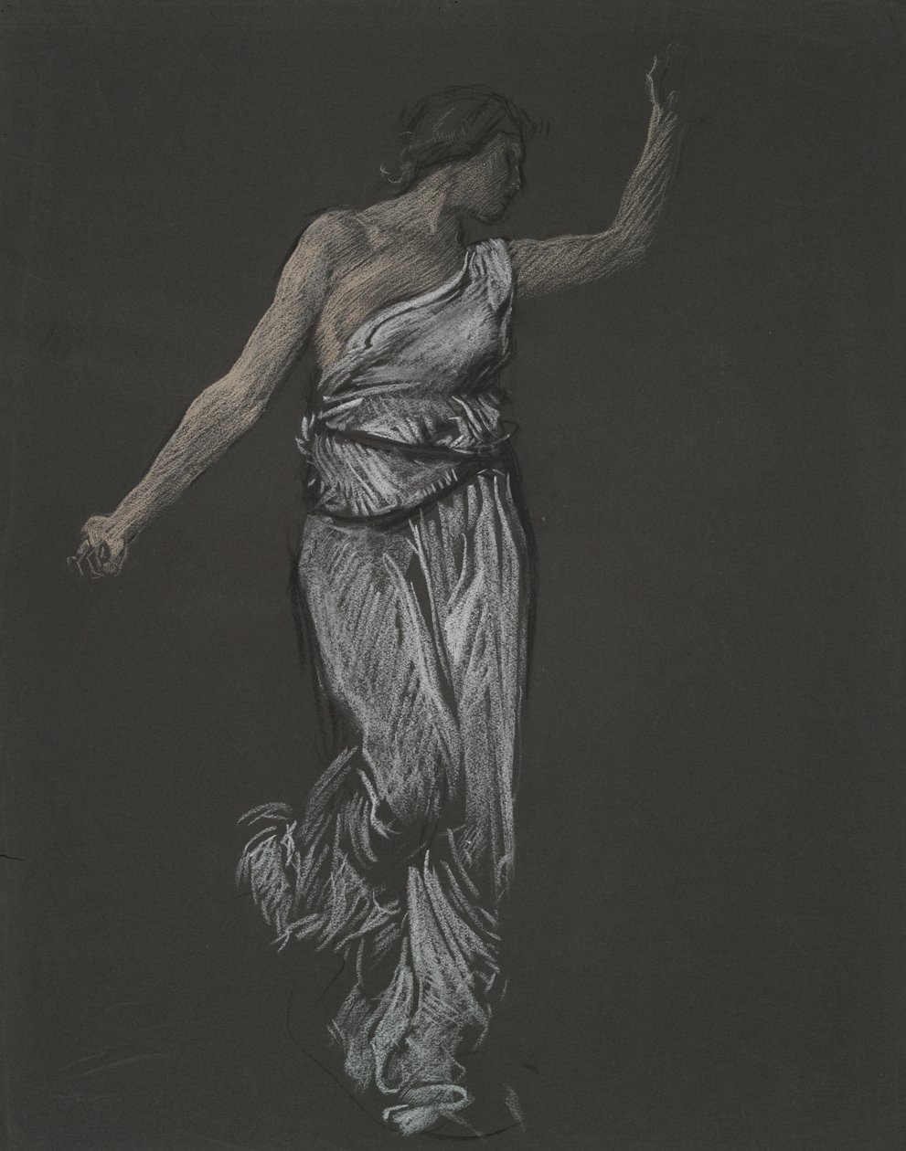 Możliwe studium figury dla autorstwa Edwin Austin Abbey