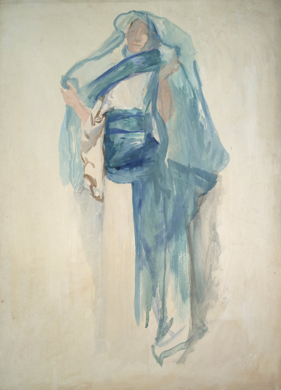 Możliwe studium jednej z cnót niewoli, studium postaci autorstwa Edwin Austin Abbey