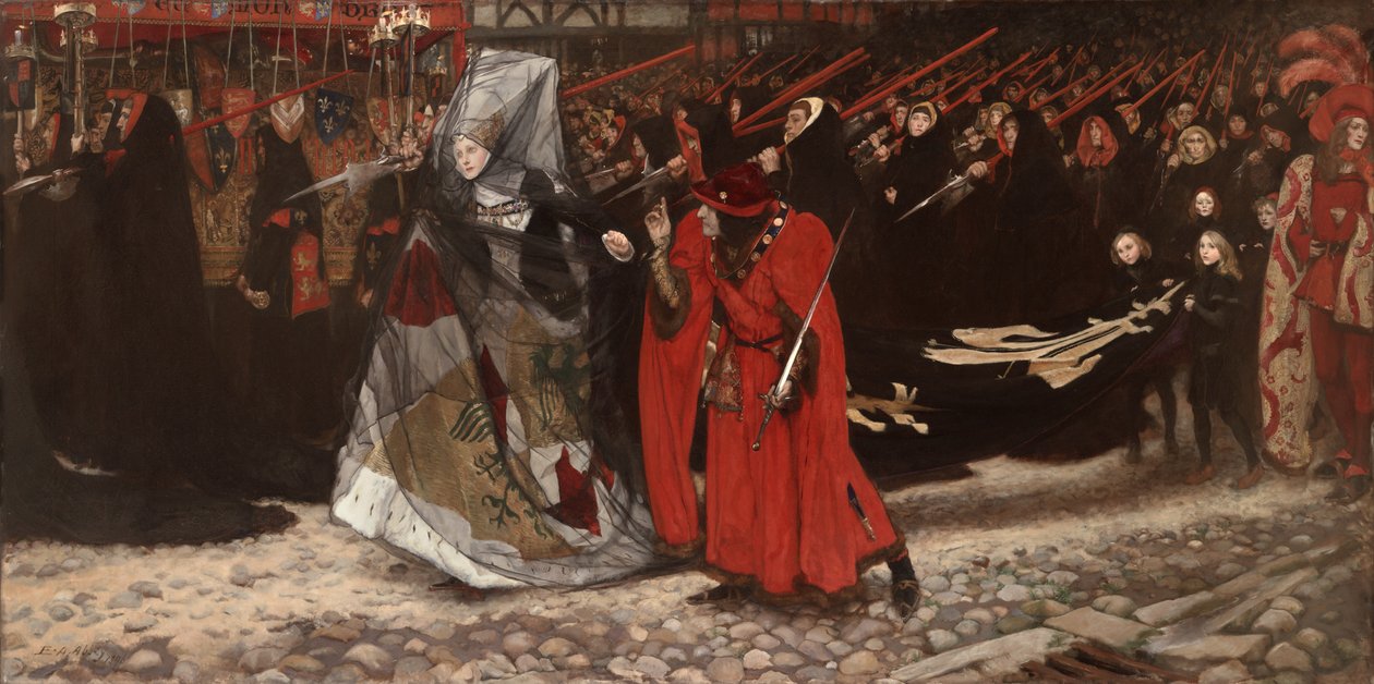 Richard, książę Gloucester i Lady Anne, 1896 r autorstwa Edwin Austin Abbey