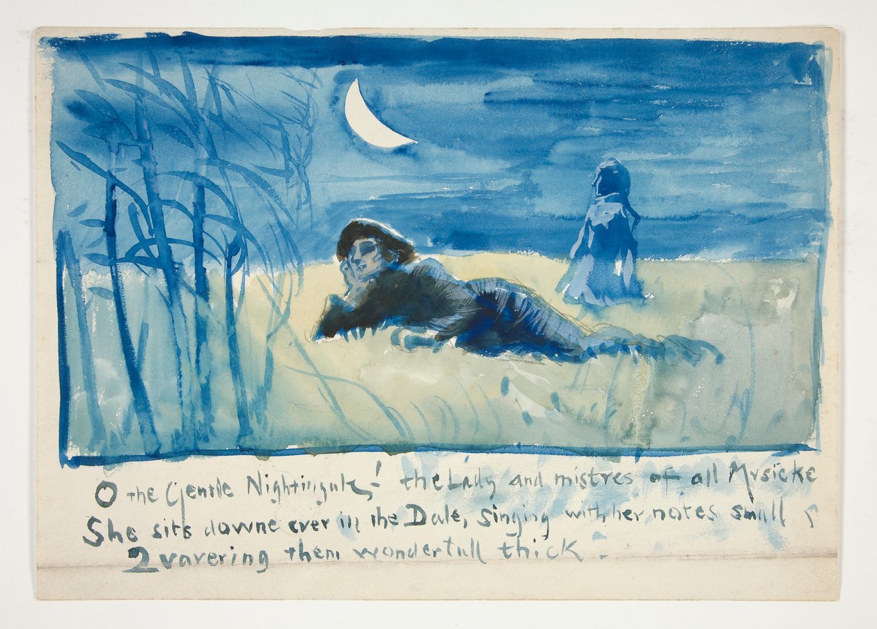 Szkic do autorstwa Edwin Austin Abbey