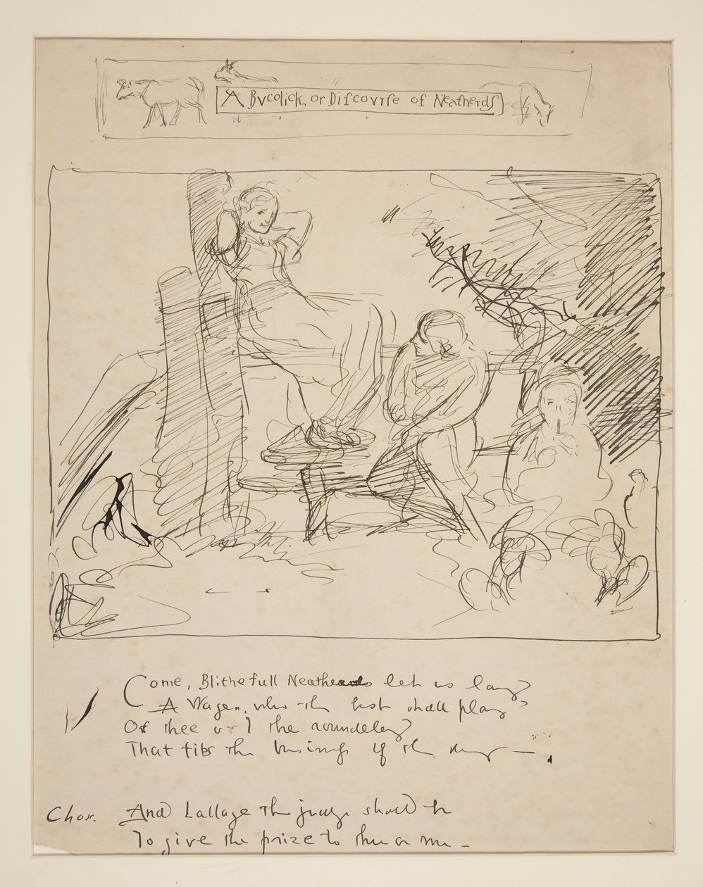 Szkic do wersetu: autorstwa Edwin Austin Abbey