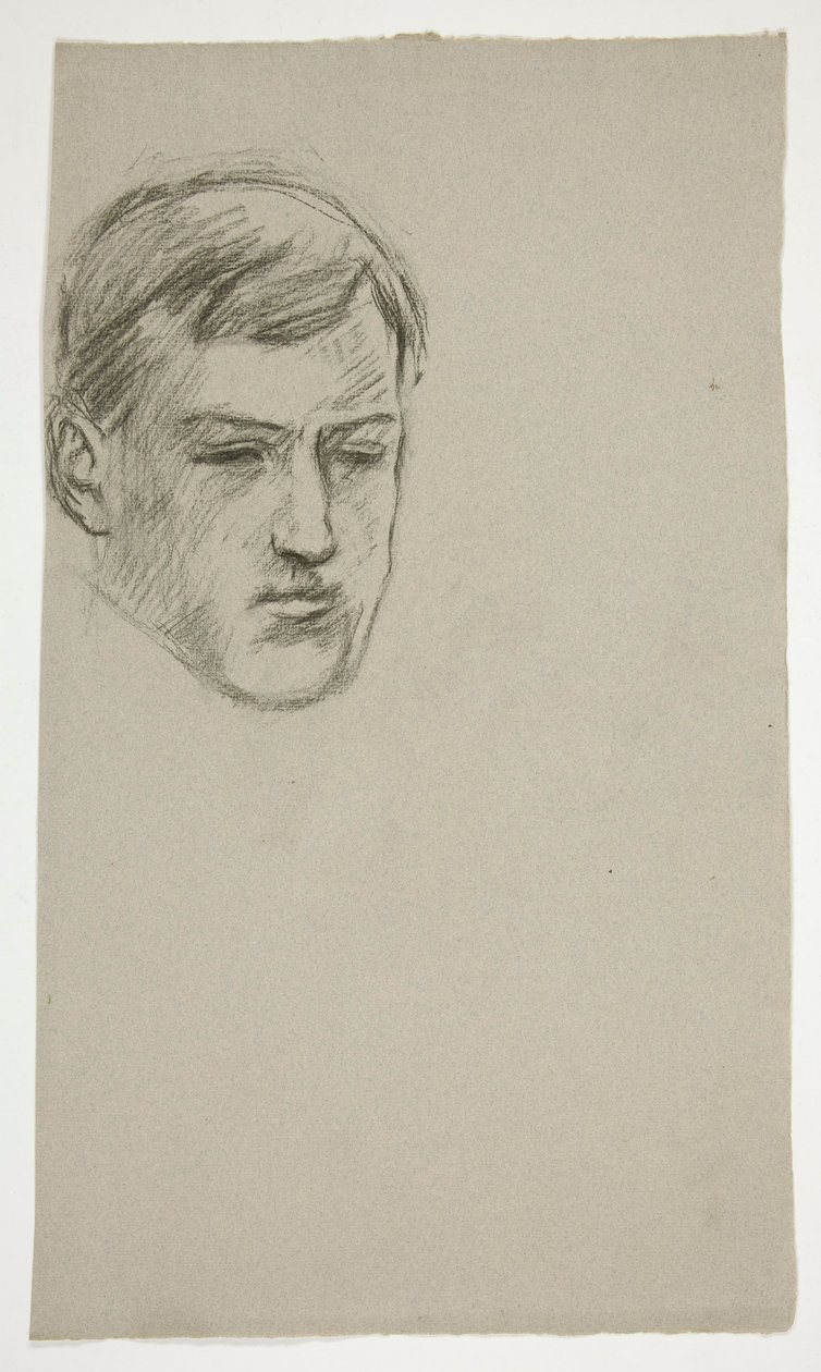 Szkic młodego mężczyzny (niezidentyfikowany opiekun) autorstwa Edwin Austin Abbey