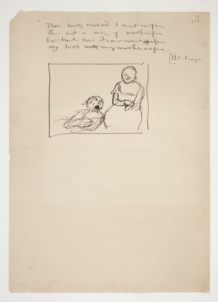Studiuj dla Herricka autorstwa Edwin Austin Abbey