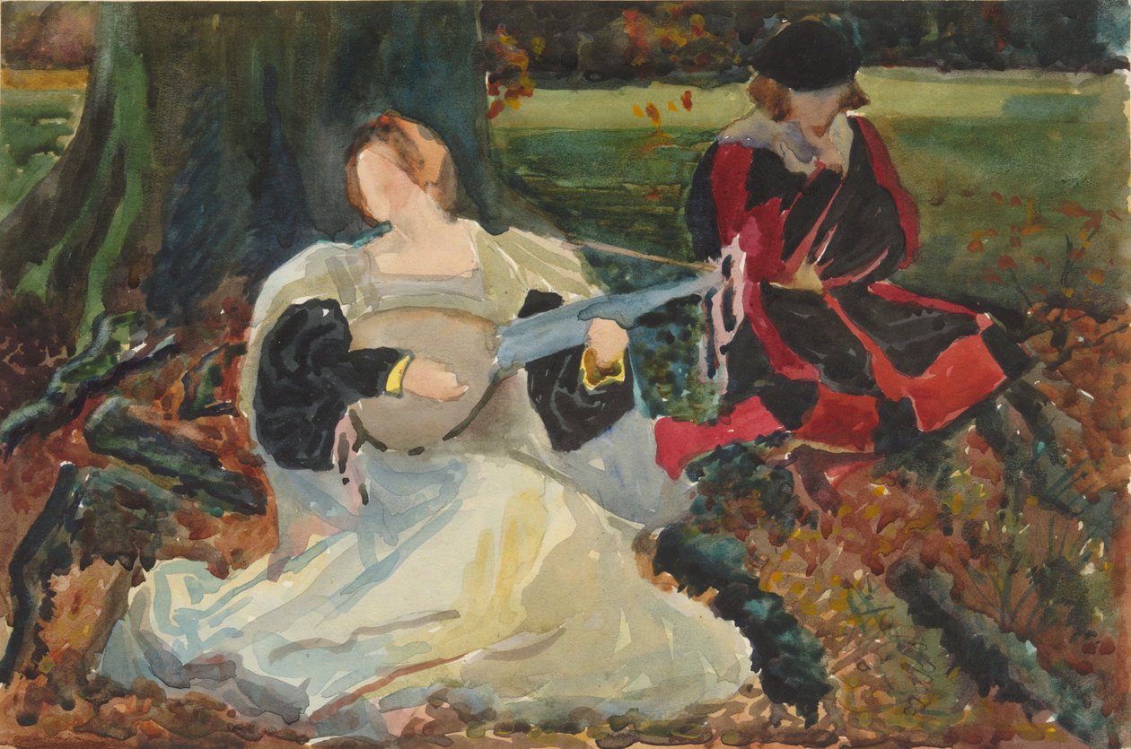 Studia dla autorstwa Edwin Austin Abbey