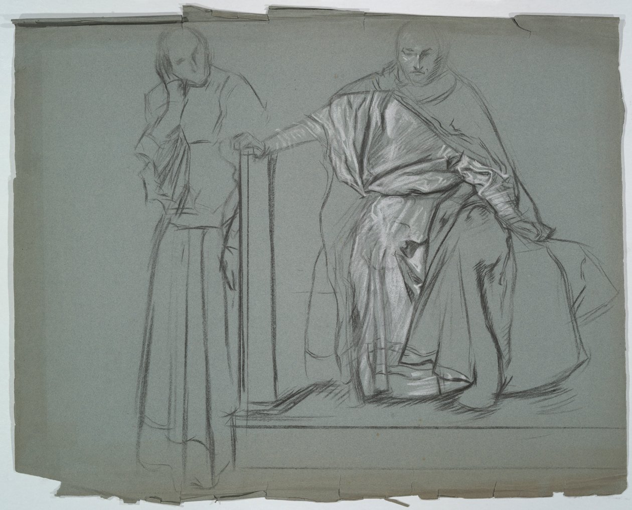 Studia dla króla i opiekunów w Hamlecie autorstwa Edwin Austin Abbey