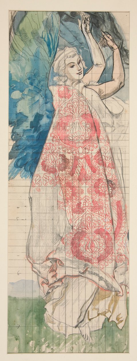 Studium dla Louisa Comfort Tiffany autorstwa Edwin Austin Abbey