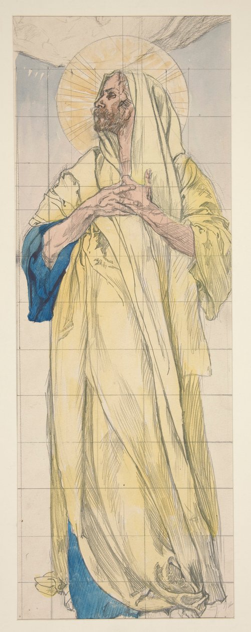 Studium dla Louisa Comfort Tiffany autorstwa Edwin Austin Abbey