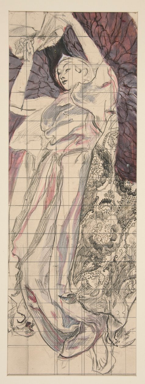 Studium dla Louisa Comfort Tiffany autorstwa Edwin Austin Abbey