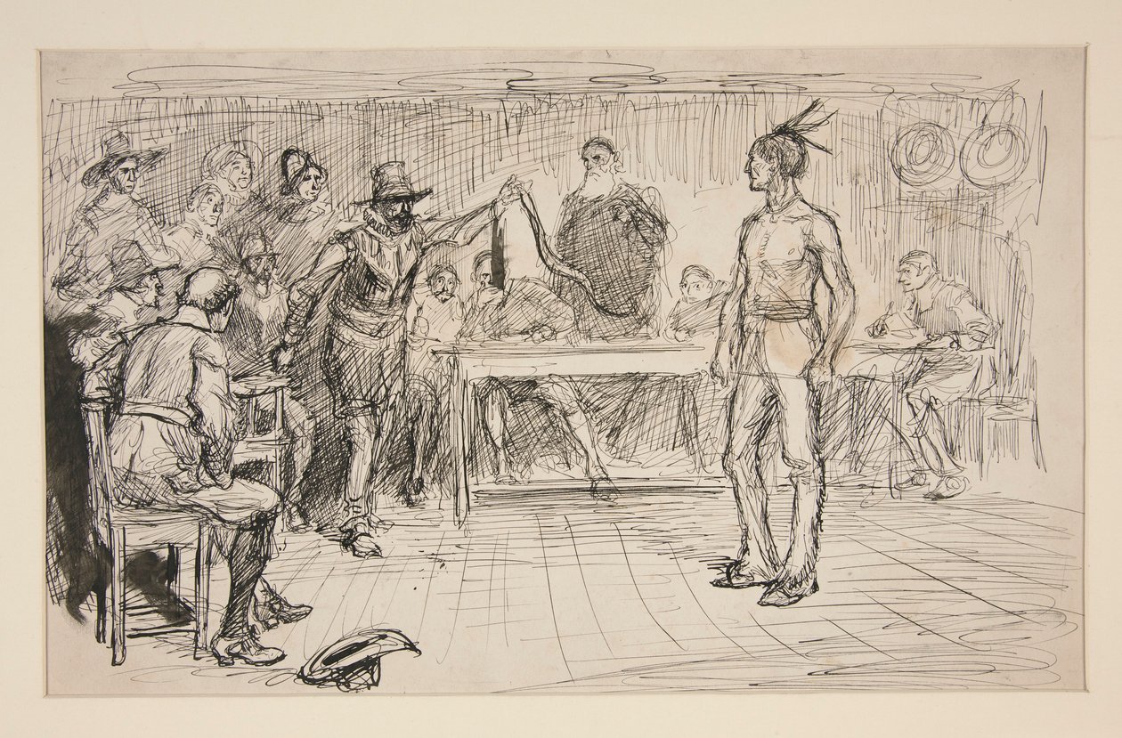 Studiuj dla Milesa Standisha autorstwa Edwin Austin Abbey