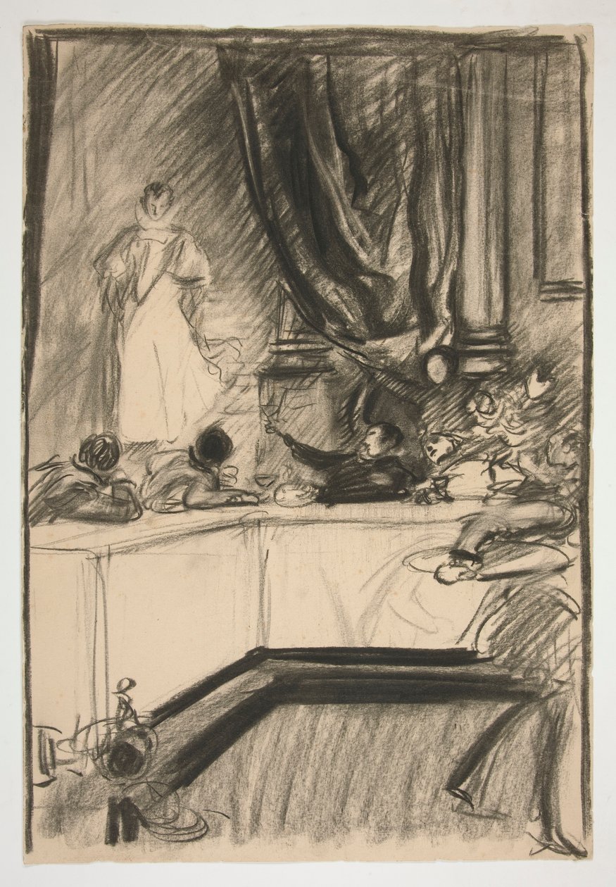 Studiuj dla Petruchio i Katharina autorstwa Edwin Austin Abbey