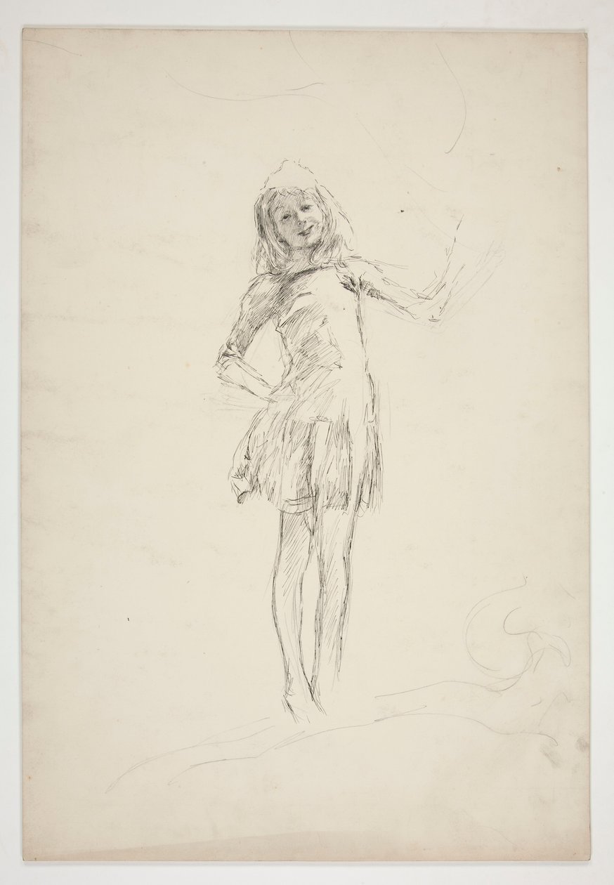 Studium dla Pucka, z Nocy letniej autorstwa Edwin Austin Abbey
