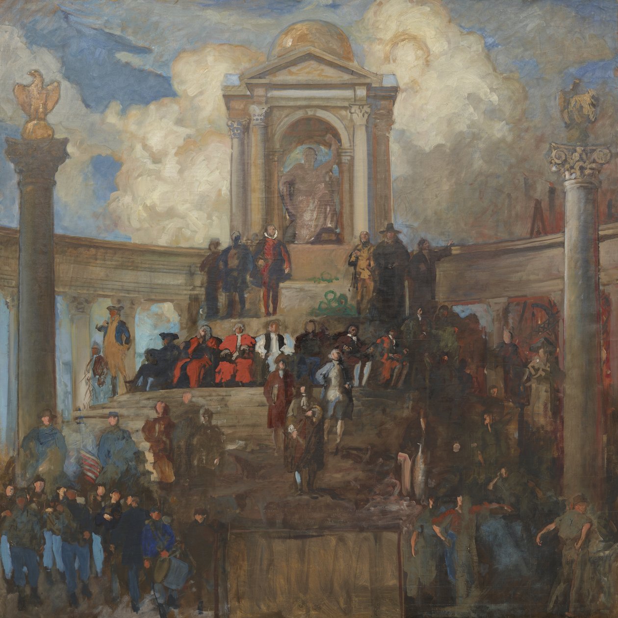 Study for The Apotheosis of Pennsylvania dla Izby Reprezentantów, c.1902-11 autorstwa Edwin Austin Abbey