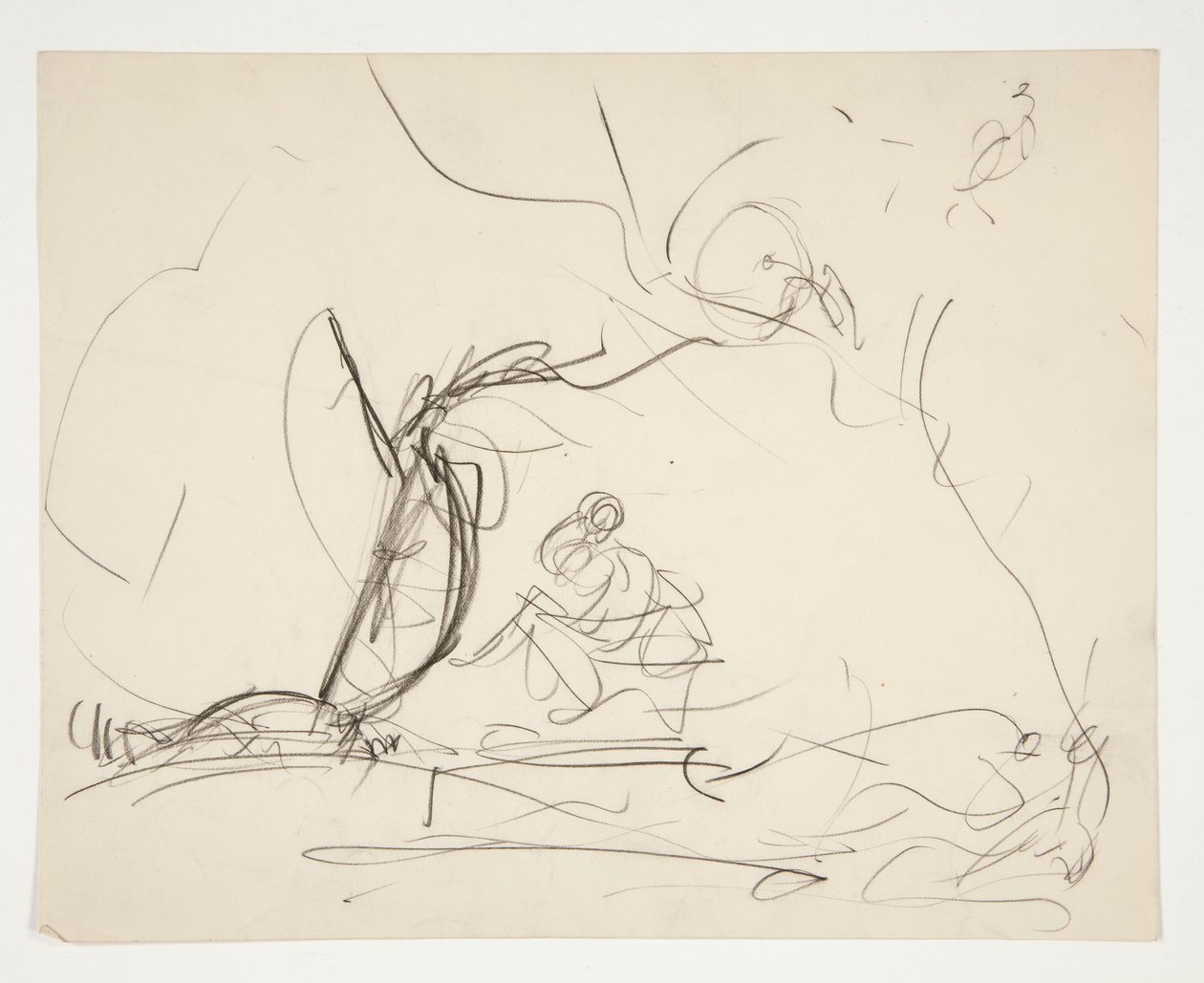 Study for The Quest of the Holy Graal (seria piętnastu obrazów dla Biblioteki Publicznej w Bostonie, ukończona w 1901) autorstwa Edwin Austin Abbey