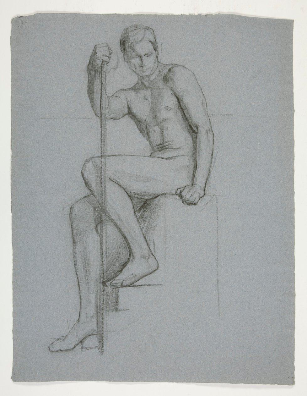 Study for The Spirit of Vulcan, Genius of the Workers in Iron and Steel, capitol rotunda, Harrisburg, Pensylwania autorstwa Edwin Austin Abbey