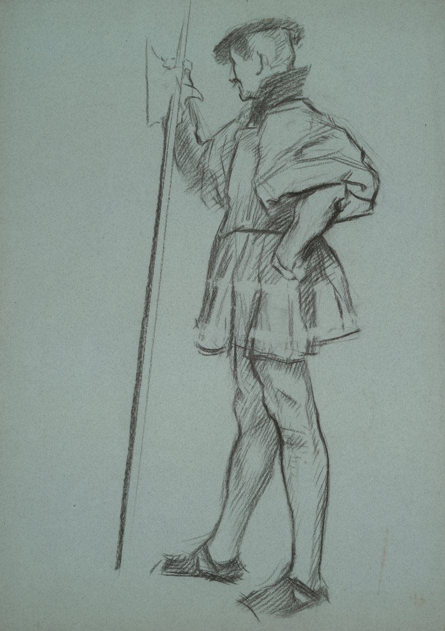 Studium do procesu królowej Katarzyny autorstwa Edwin Austin Abbey