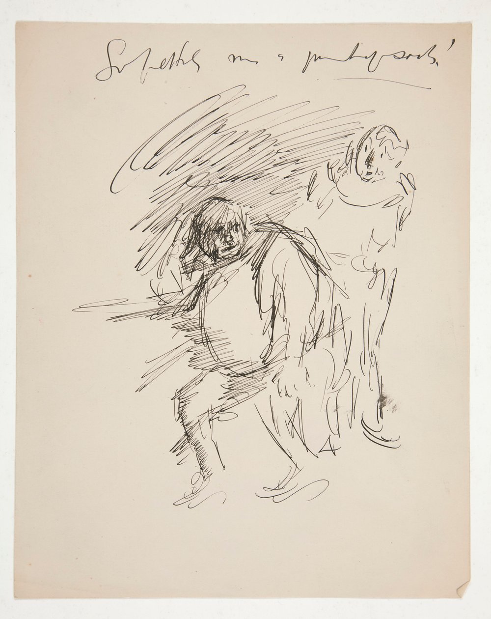Studiuj niezidentyfikowaną sztukę Szekspira, prawdopodobnie Falstaff autorstwa Edwin Austin Abbey