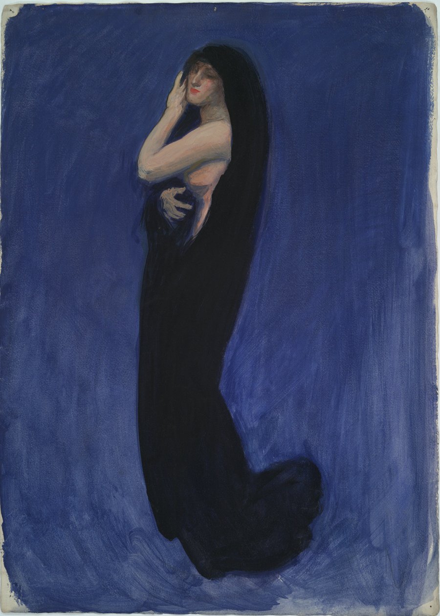 Studium dla liczby 4 rano w autorstwa Edwin Austin Abbey