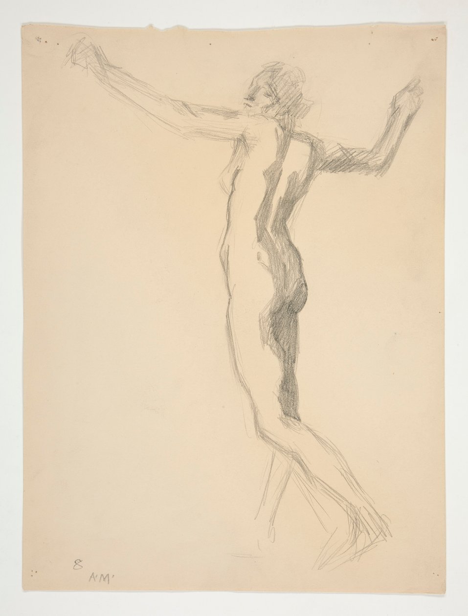 Studium dla liczby 8 rano dla autorstwa Edwin Austin Abbey