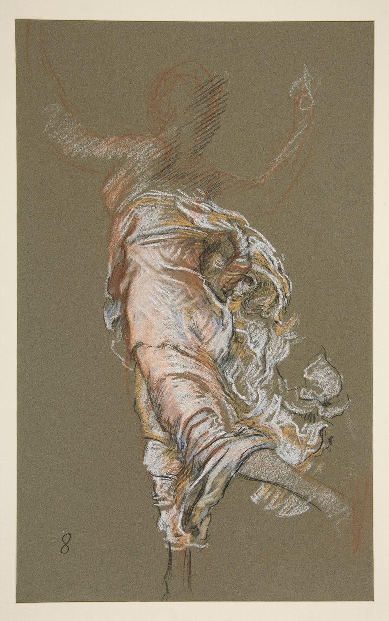 Studium dla liczby 8 rano w autorstwa Edwin Austin Abbey