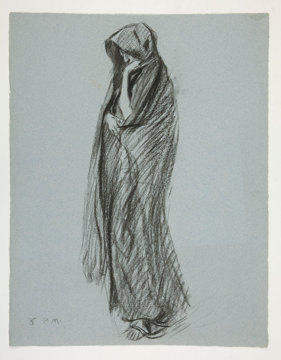 Studium dla figury 20:00 w autorstwa Edwin Austin Abbey