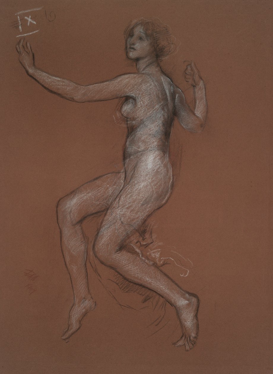Studium dla liczby 9 rano dla autorstwa Edwin Austin Abbey