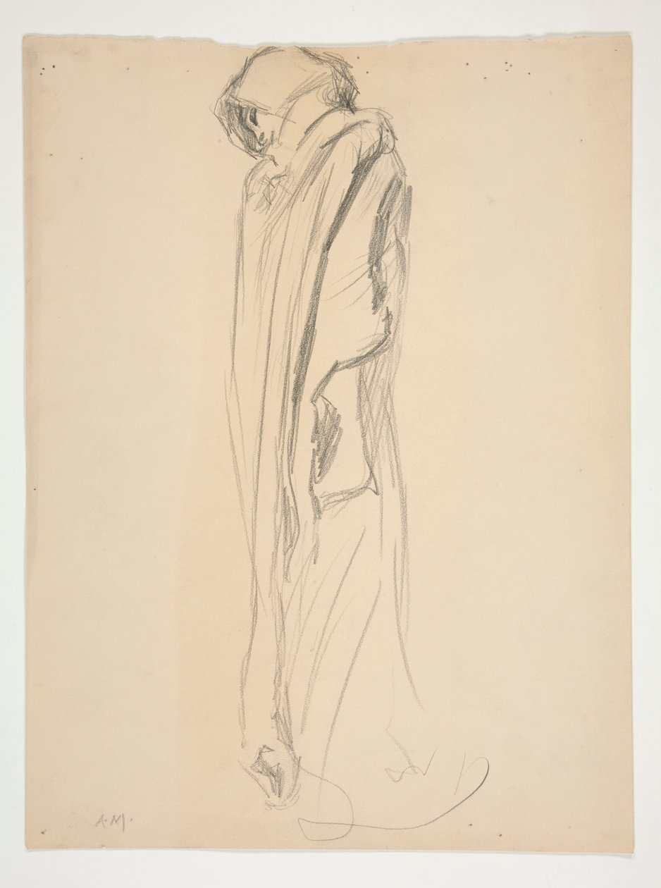 Studium dla figury 21:00 autorstwa Edwin Austin Abbey