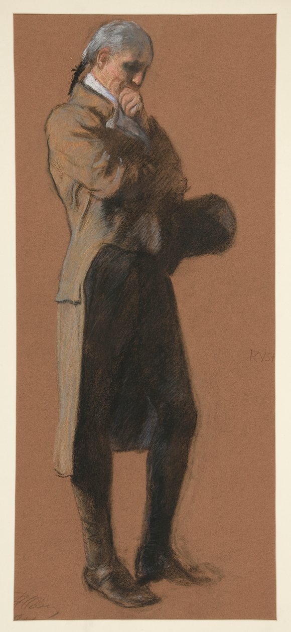 Studium dla postaci dr Benjamina Rusha, w autorstwa Edwin Austin Abbey