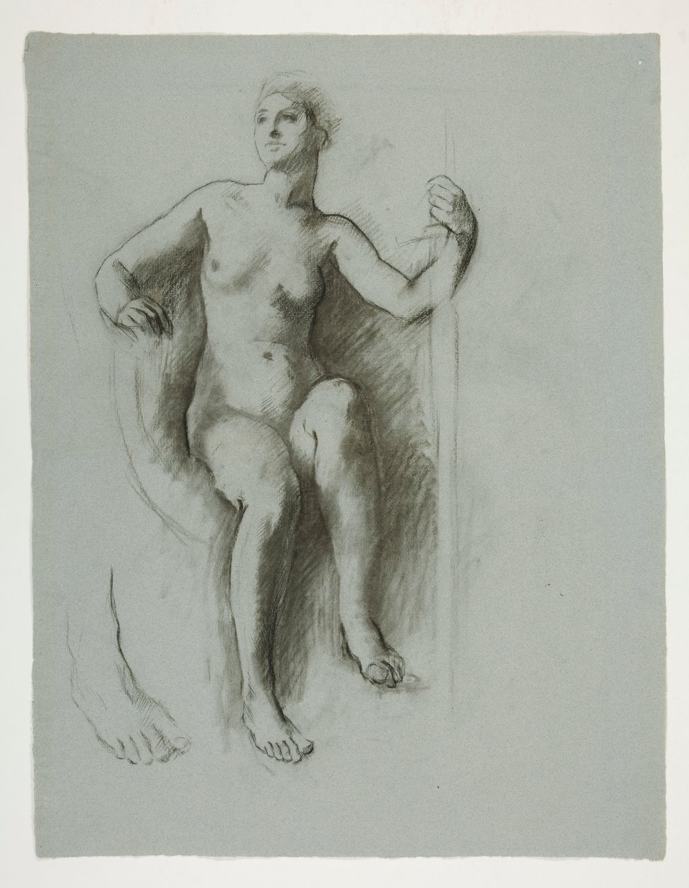 Studium dla postaci Geniusza Stanu, w autorstwa Edwin Austin Abbey