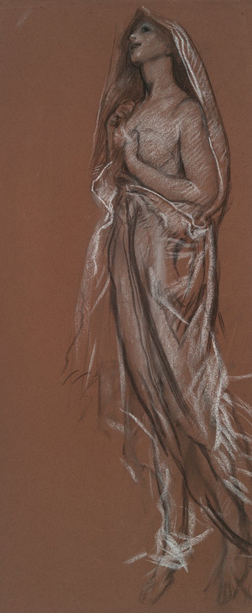 Studium dla liczby 4 rano(?) w autorstwa Edwin Austin Abbey