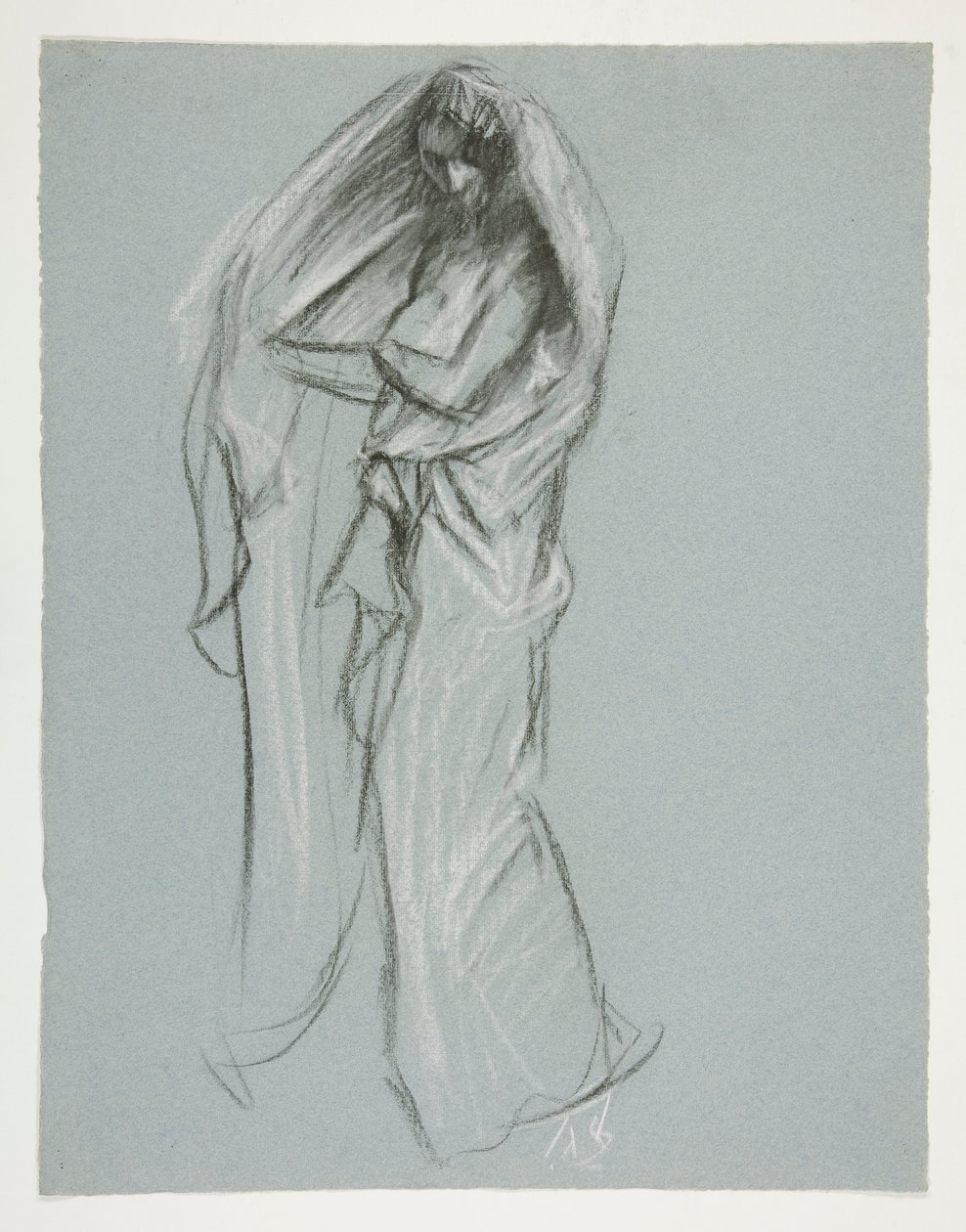 Studium dla liczby 4 rano(?) w autorstwa Edwin Austin Abbey