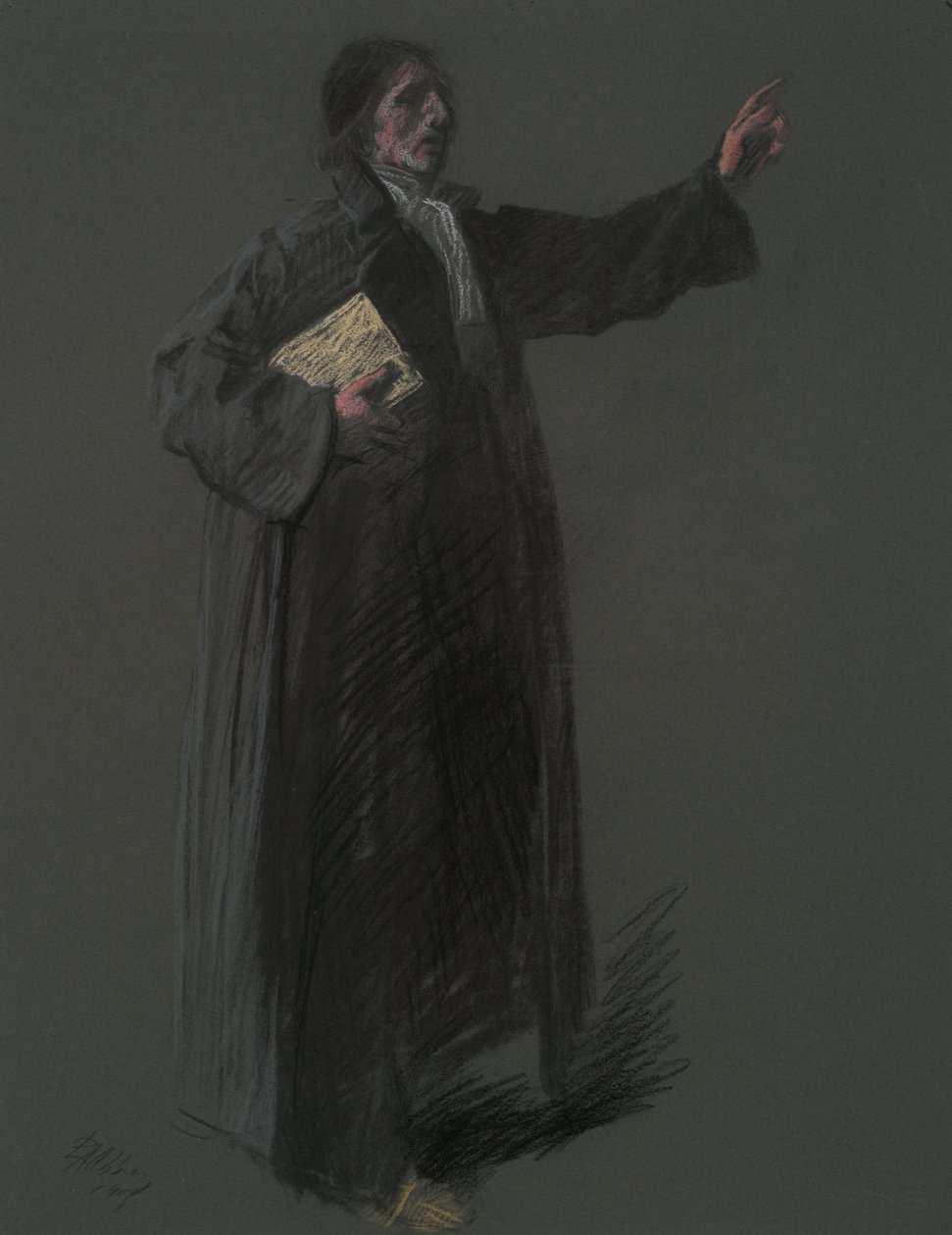 Studium do postaci Johanna Kelpiusa, in autorstwa Edwin Austin Abbey