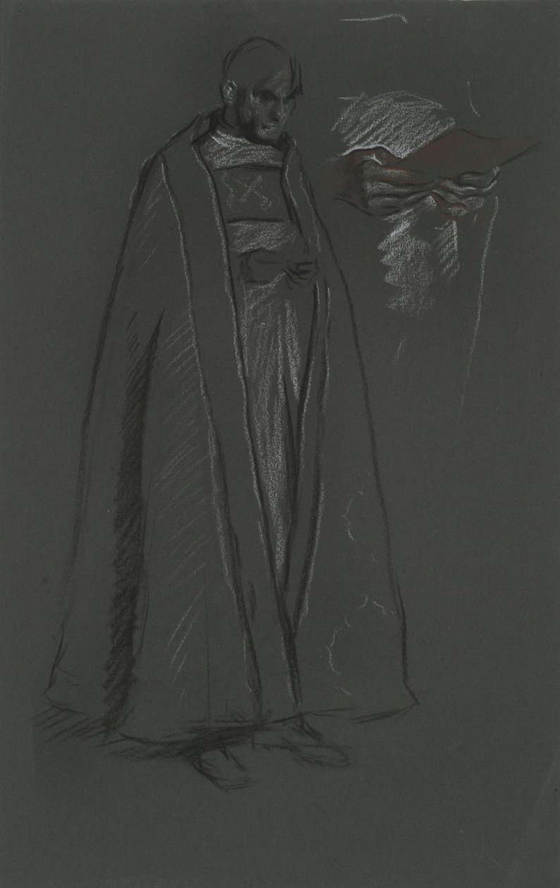 Gabinet biskupa do koronacji Edwarda VII autorstwa Edwin Austin Abbey
