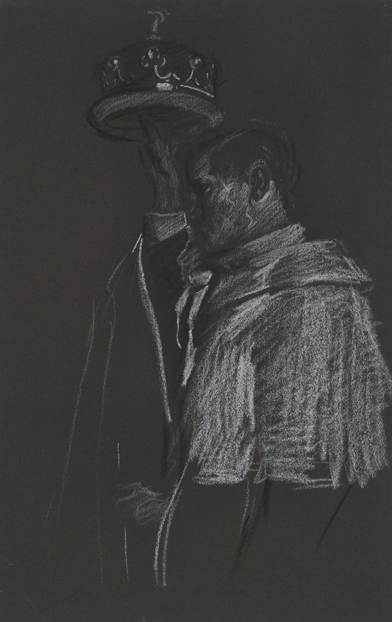 Studium Peer do koronacji Edwarda VII autorstwa Edwin Austin Abbey