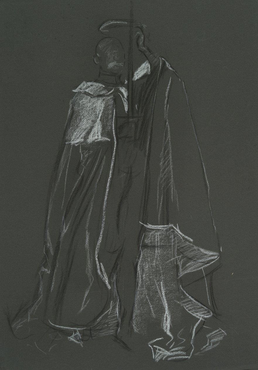 Studium Peer do koronacji Edwarda VII autorstwa Edwin Austin Abbey