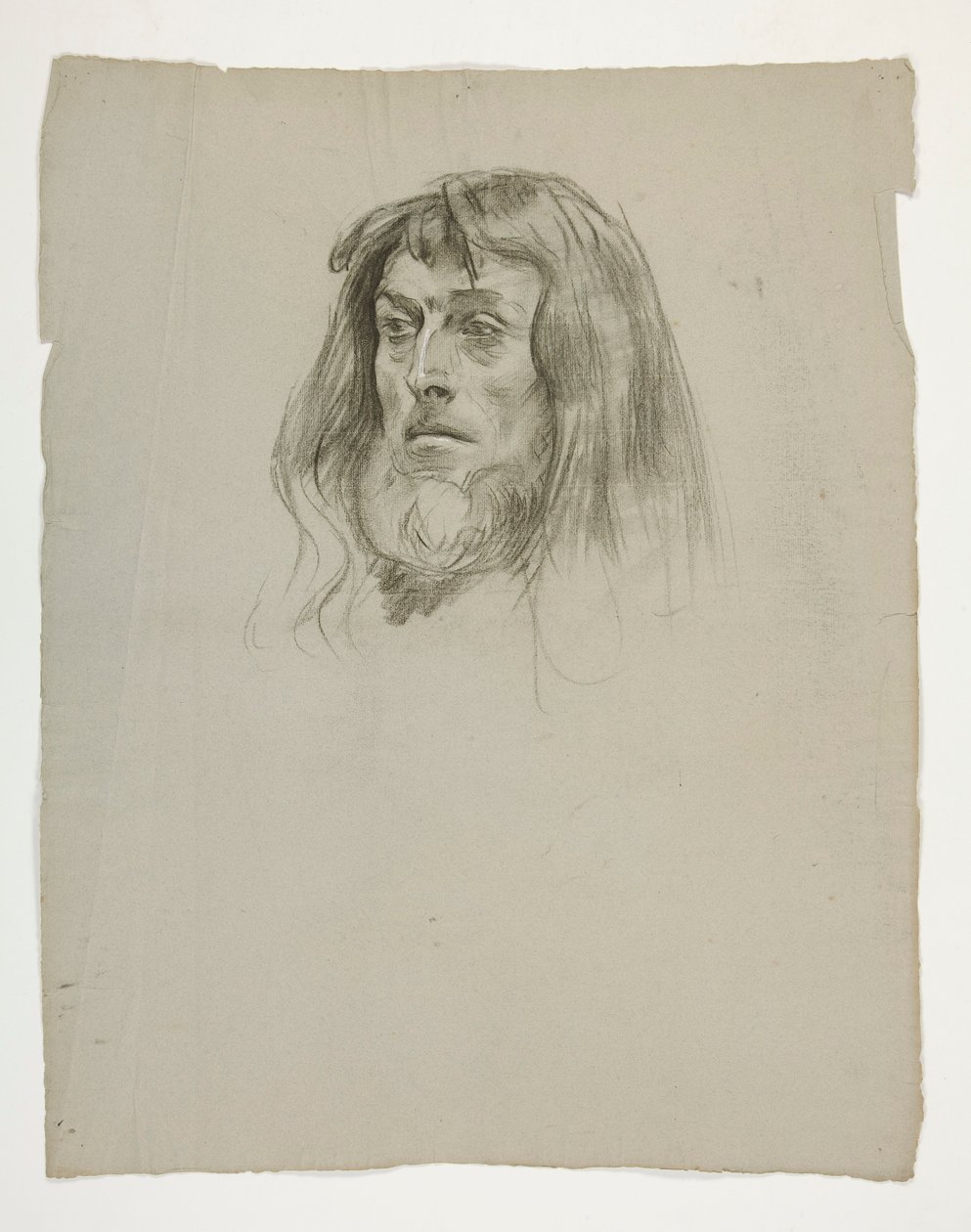 Studium głowy króla Artura autorstwa Edwin Austin Abbey