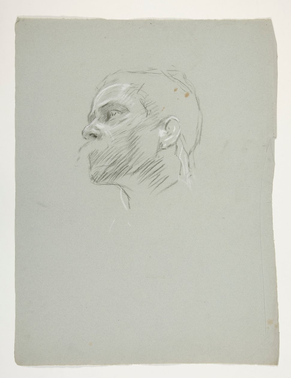 Studium głowy dla króla Artura autorstwa Edwin Austin Abbey