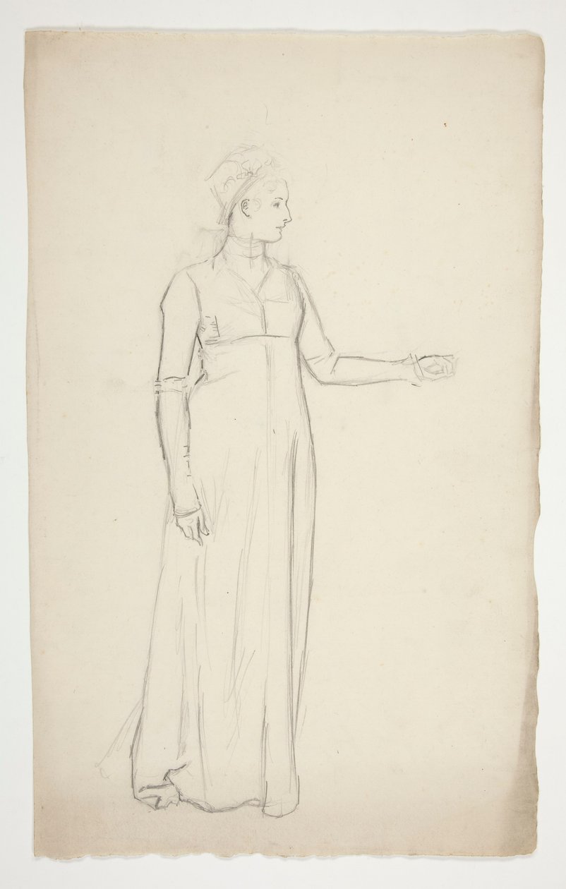 Studium kobiety autorstwa Edwin Austin Abbey