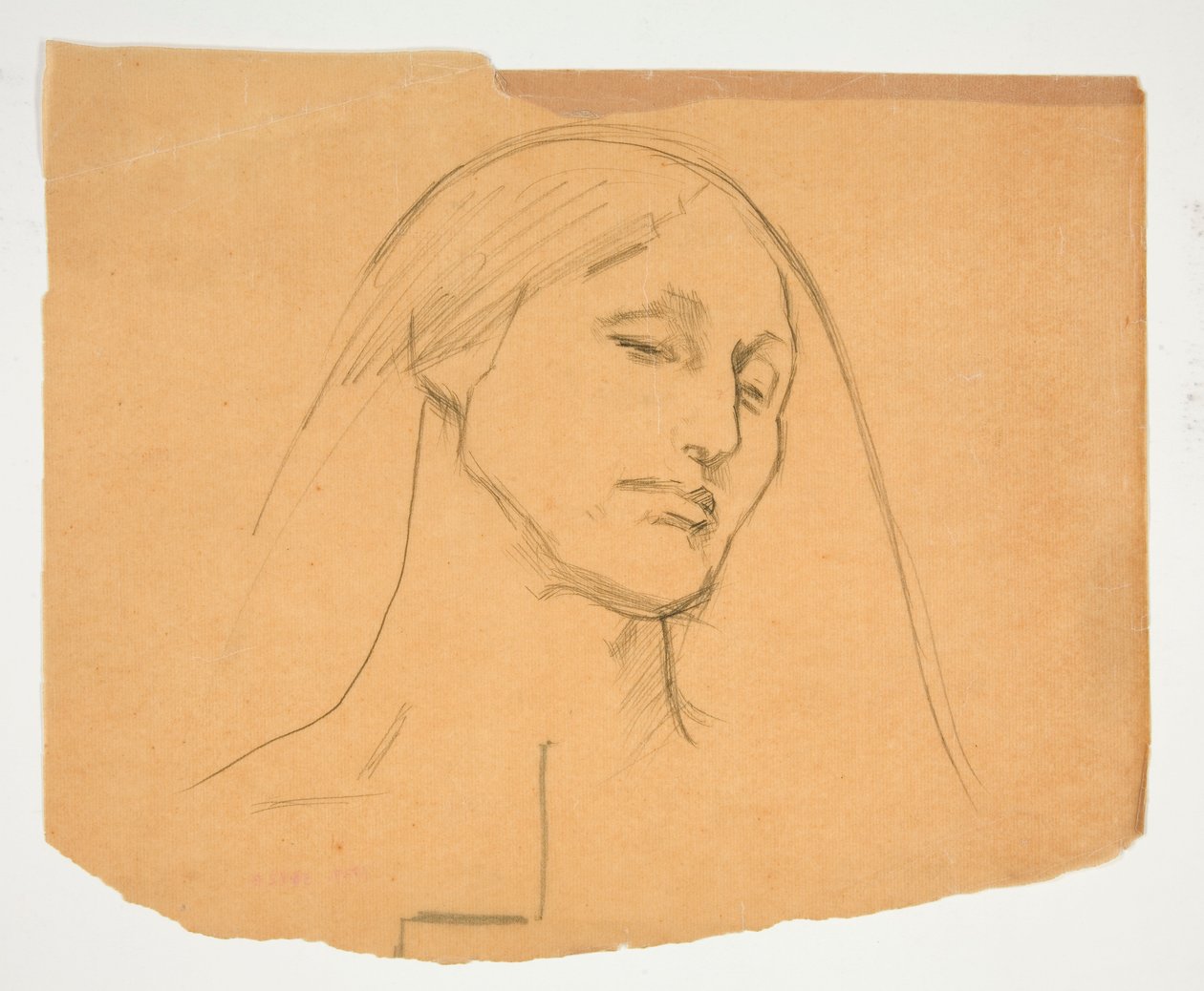 Studium kobiety autorstwa Edwin Austin Abbey
