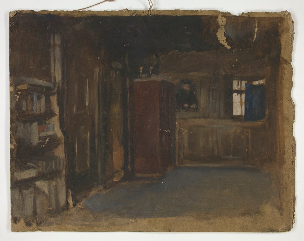 Studium wnętrza autorstwa Edwin Austin Abbey