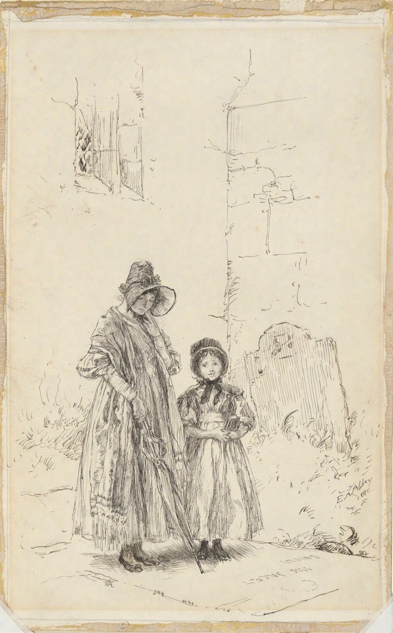 Pastor, z „Cichego życia” autorstwa Edwin Austin Abbey