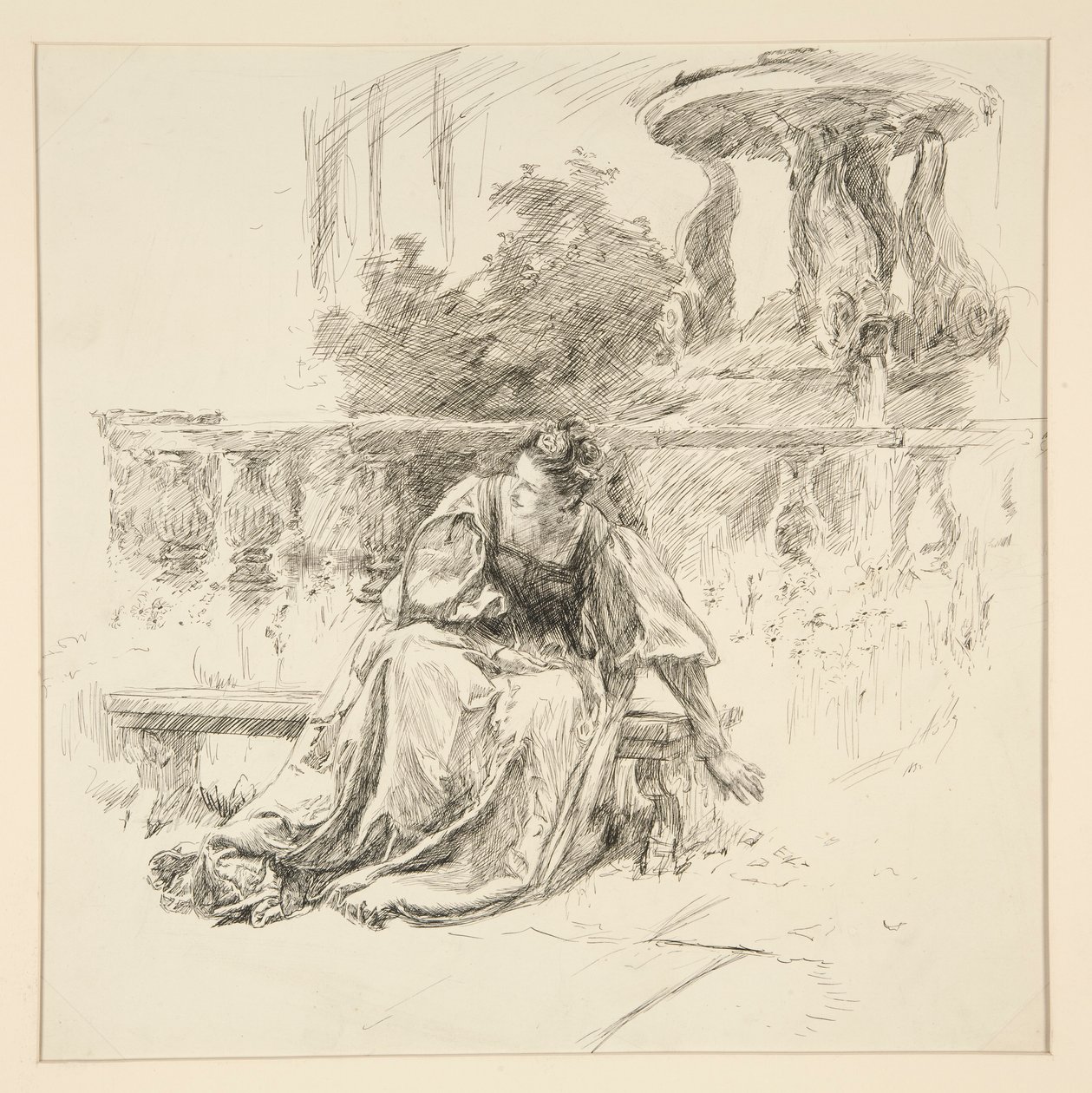 Podarty list z aktu I, scena II, Dwóch dżentelmenów z Werony autorstwa Edwin Austin Abbey