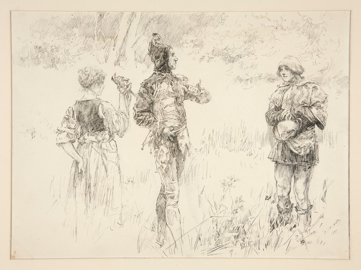 Kamień probierczy: autorstwa Edwin Austin Abbey